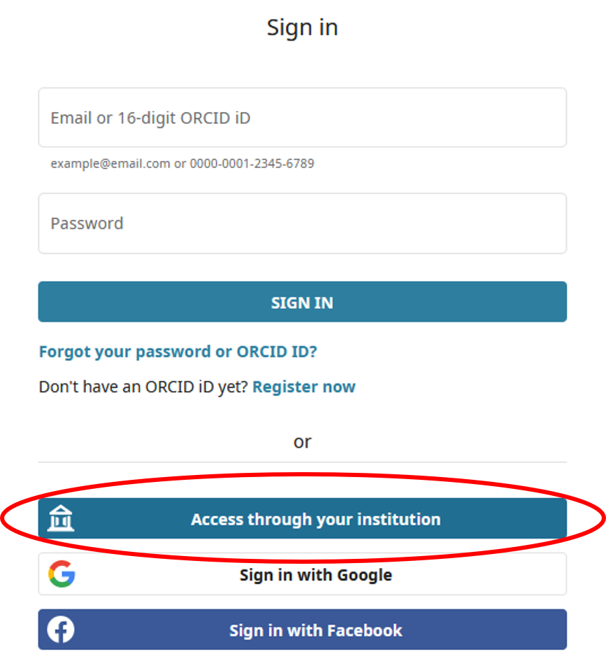 Select *Access through your institution* and search for Ruhr-Universität Bochum